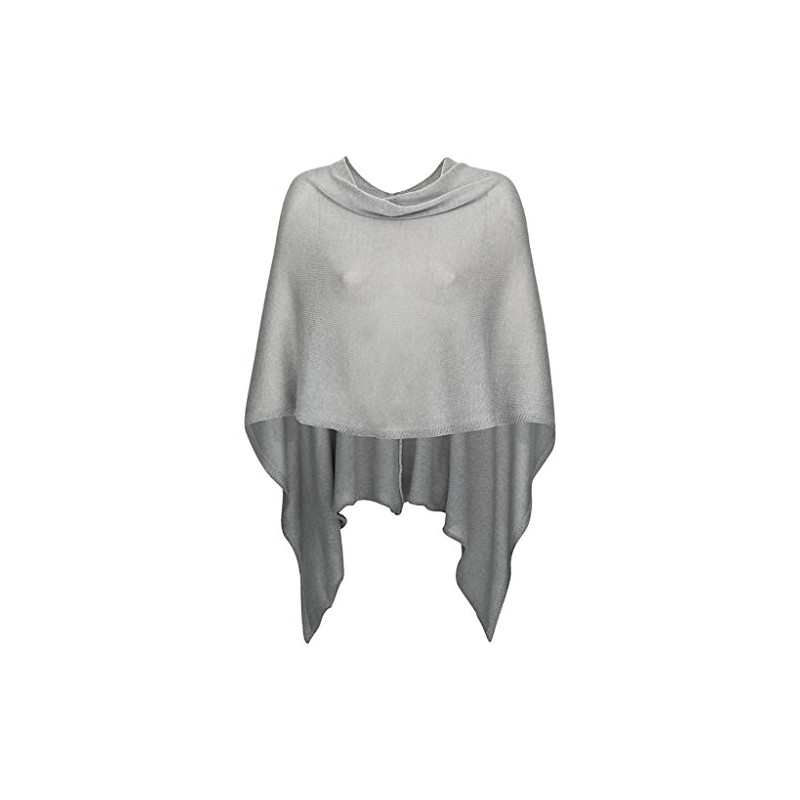 Mississhop Women's Poncho Cape Throw Cardigan Fine Soft Knitted Pullover