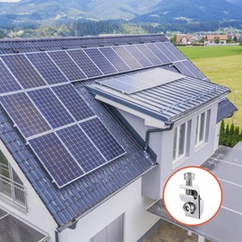 Pack of 10 Solar Panel Grounding Clips, Solar Panel Grounding Clamp, Solar Module Holder, Grounding Clamp for PV Module, Solar Panel Holder, Aluminium PV System, Solar System for Roof, Balcony Power