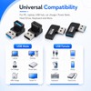 4 Pack 90 Degree USB A Male to Female Adapter