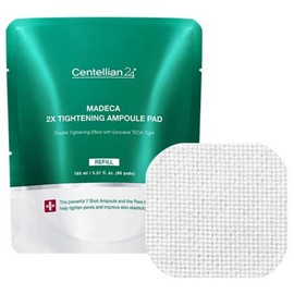 Centellian24 Madeca Double Tightening Ampoule Pad Refill (Pouch), 60 Pads, 1 Pack / 센텔리안24 마데카 더블 타이트닝 앰플 패드 리필 (파우치), 60개입, 1개