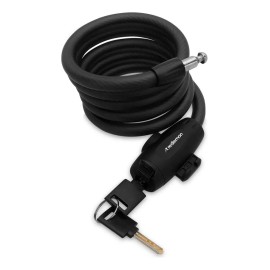 Candado para Bicicleta Básico Extra Largo (1.47m) con Soporte de Montaje y 2 Llaves Incluidas, Resistente al Agua y Exteriores, Cadena para Bicicleta o Motocicleta, Hasta 100 Kg de Fuerza
