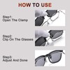 2 PCS Clip on Sunglasses, Polarised Flip up Sunglasses for