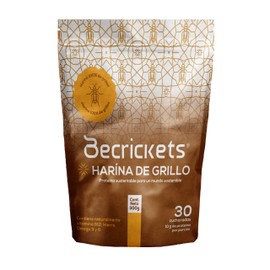 BeCrickets Harina de Grillo | 300 g | 30 cucharadas | Prebióticos Naturales