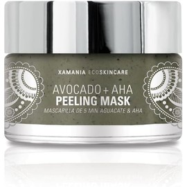 XAMANIA Peeling Mask Aguacate + AHA, Mascarilla Facial que Renueva, Ilumina, y Suaviza Piel en 5 Minutos, Exfoliante Facial Skin Care. 50 ml