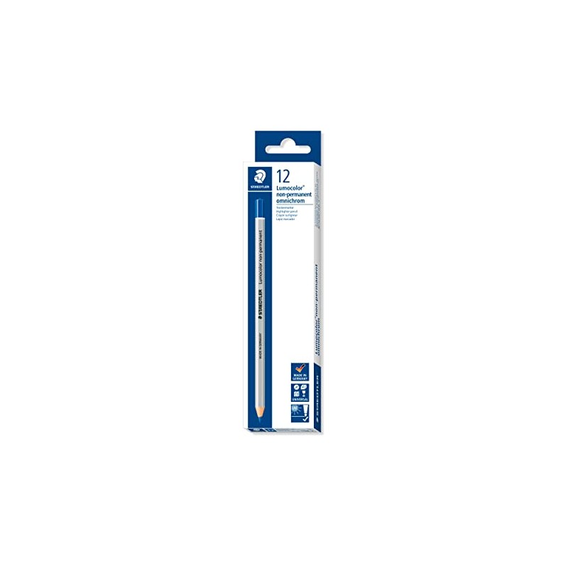 Staedtler Non-permanent omnichrom - Lápiz (Azul, 8 mm, 4 mm)