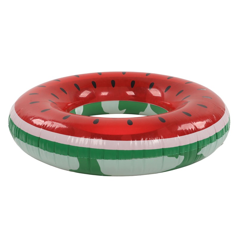 Watermelon Pool Float 16.5in Inner Diameter Inflatable Watermelon Design Eco