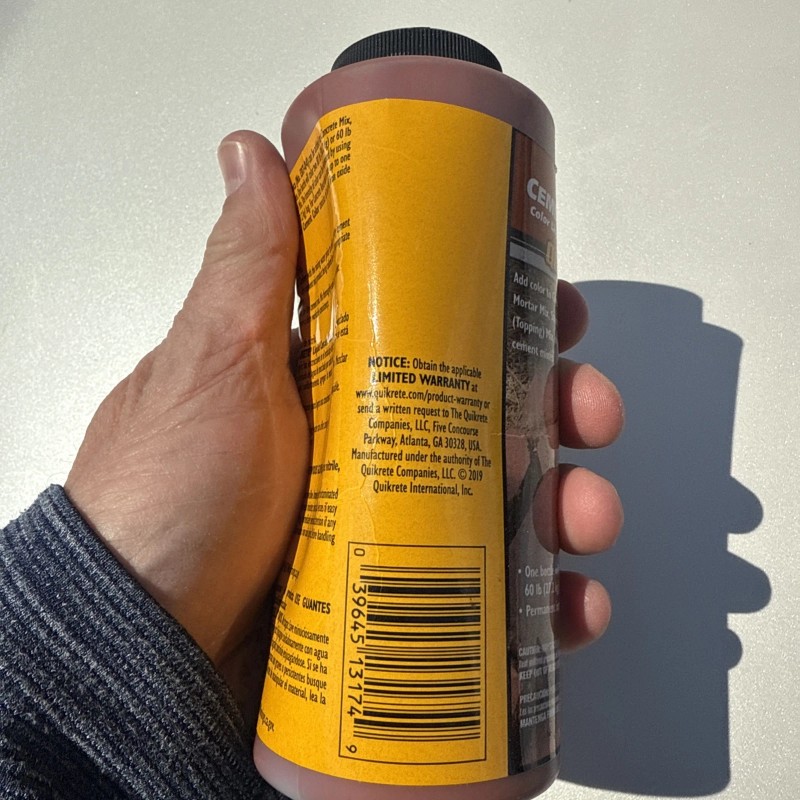 Quikrete 10 oz. Liquid Cement Color Terra Cotta