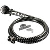 RV/Mobile Home Chrome 4-in. Shower Faucet with Clear Handles and