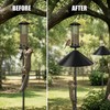 2 Pack 18-Inch Squirrel Baffles for Bird Feeders – Durable