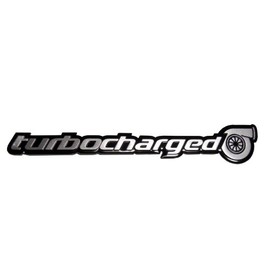 ERPART Turbo TURBOCHARGED Aluminum Emblem Badge Compatible with Chevy Cobalt SS Pontiac Solstice GXP Saturn Sky GXP