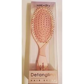CALA - cepillo ovalado para desenredar cabello húmedo y seco (rosa geométrico)