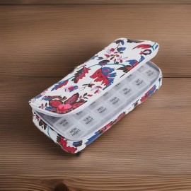 Vera Bradley Large Travel Pill Case Vineyard Floral Organizer