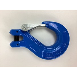 AutoHauler Supply 3/8 inch Grade 100 Clevis Sling Hook with Latch Rigging Lifting Heavy Duty - Pin Included - Overhead Lifting and Rigging (1)