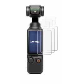 Savvies 18 Pack Screen Protector compatible with DJI Osmo Pocket 3 (Display + Lens) Protection Film Clear