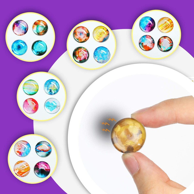 Ceramic Magnets for Craft Fridge Refrigerator Magnets with Transparent Glass