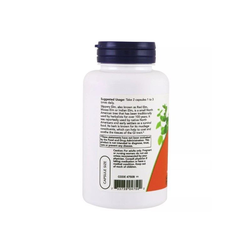 Slippery Elm, 400 mg, 100 Veg Capsules