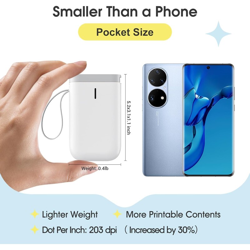 NIIMBOT Drukarka Etykiet D11 White Brand