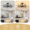 Karjearl Black Semi Flush Mount Ceiling Light, 27.5 Inch 5-Light