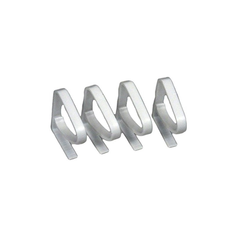 Chef Craft Sturdy Picnic Table Cloth 5.75" Tablecover Clamp, White,