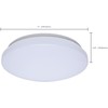 Satco 62-1850 11" LED Cloud Flush Mount, 12.5W, 5CCT (2700K-5000K),