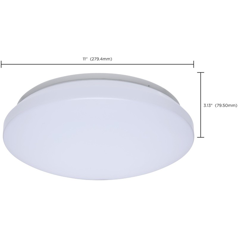 Satco 62-1850 11" LED Cloud Flush Mount, 12.5W, 5CCT (2700K-5000K),