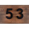 QT Modern House Number - SMALL 4 Inch BLACK -