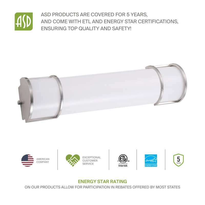 ASD LED 48 Inch Flush Mount Vanity Lighting Fixture |