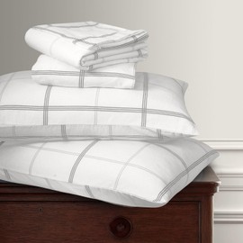 Briarwood Home Printed Flannel Sheet Set, 100% Organic Cotton, Six-Fold Brushed, Super Soft, Warm, Deep Pocket Bedding with NanoTech Infuse for Enhanced Lasting Strength (Classic Plaid, King)