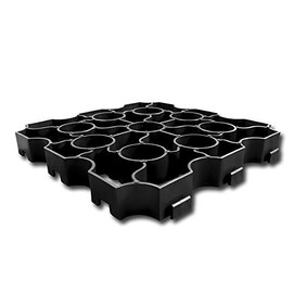 The Garden Range X-Grid - Gravel & Ground Reinforcement Grid Single Panel - Black