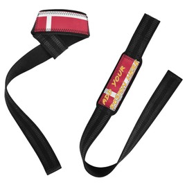 Correas de elevación personalizadas con bandera de Dinamarca de 26 pulgadas, antideslizantes, para muñequeras para gimnasio para levantamiento de pesas, gimnasio, peso muerto, soporte de entrenamiento