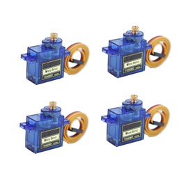 HOOYIJ 4 Pack Full Metal Gear TS90MD 9g Digital Micro RC Servo 270 Degree Upgrade SG90 Mini Servos Motor for Arduino RC Smart Car 450 Aircraft Plane Boat DIY Project PWM500-2500 Controllable Angle