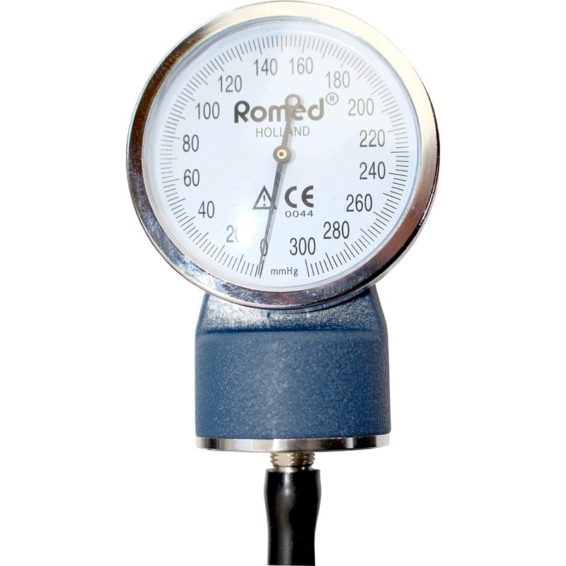 Blutdruckmessgerät Aneroid 2-Schlauch + Stethoskop (Schwarz)