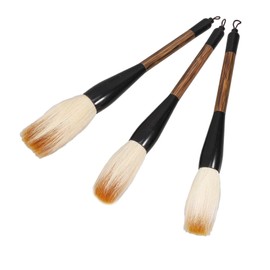 SEWACC 3 Pcs Large Brush Paint Brushes Artistic Calligraphy Supplies Ji Ti