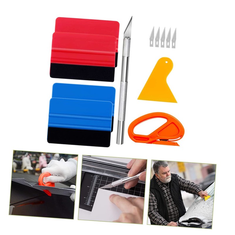 Alipis Vinyl Wrap Installation Tool Kit Car Wrapping Tools Set
