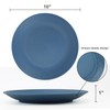 Homienly Flat Dinner Plates Set of 8 Alternative to Plastic