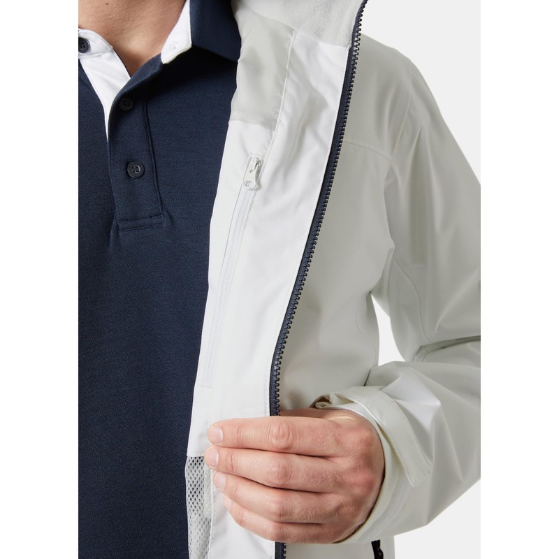 Helly-Hansen Men's Crew Jacket 2.0, 001 White, XX-Large