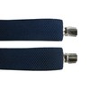 Men's fully adjustable Clip on Braces/Suspenders, 3.5cm - Navy Blue
