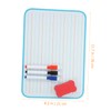 Tofficu 1Set Pinyin Whiteboard Double Sided Dry Erase Board with