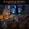 Halloween Lighted Skeleton Decor Outdoor, Solar Powered Realistic Scary Graveyard