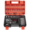 CARTMAN 53 Pieces 1/4 inch Drive Socket Ratchet Wrench Tool