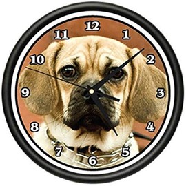 SignMission Beagle Puggle Wall Clock Dog Doggie pet Breed Gift