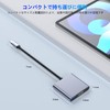 HDMI Type C Adapter [HDMI+USB3.0+ PD 100W Fast Charging] 3-IN-1