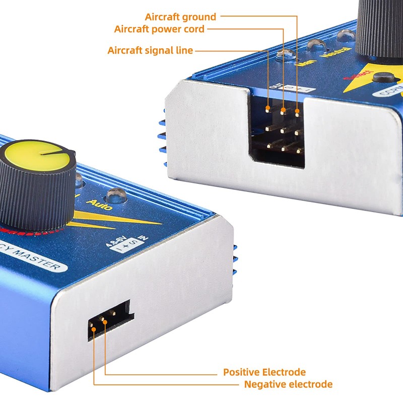 Voktta 3CH Digital Servo Tester RC, Multi Servo Tester Improved