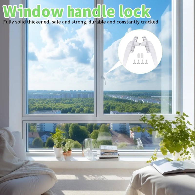 RFYTDCF 4PCS Window Handles, Window Latches for UPVC Windows Right/Left