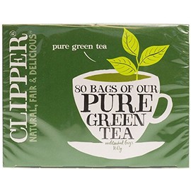 Clipper Green Tea - Pure 80 Bags (Pack of 2)