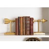 Creative Co-Op Gold Arrow Shaped Cast Iron Bookends (Set of