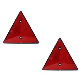 Red Triangle Rear Reflector x 2 Reflector Pack of 2
