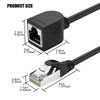 Cable de extensión Ethernet CAT6, cable RJ45 de 90 grados,