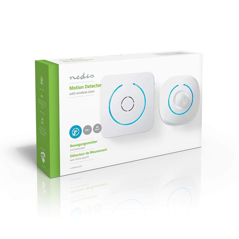 Nedis Home Security Wireless PIR Motion Sensor LED Light &