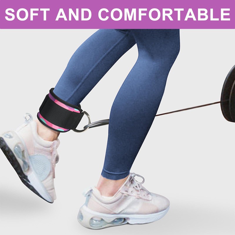 Cable Kickback Ankle Strap and Ankle Straps,Gym Straps, Padded 48cm